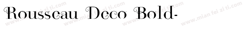 Rousseau Deco Bold字体转换